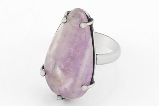Мельхиоровое кольцо с аметистом 64072 купить в магазине Самоцветы мира